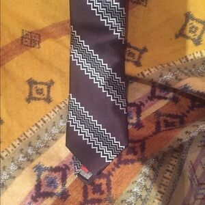 Missoni + Target Chevron Print Tie - Black+brown+white tie NWT